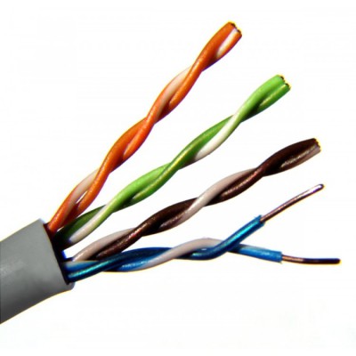  UTP 6 CCA / PVC ΓΚΡΙ/ΛΕΥΚΟ 305m (UTP-6e/A)