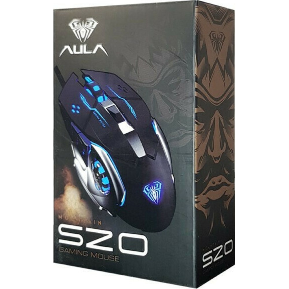 Aula Mountain S20 RGB Gaming Ποντίκι Μαύρο