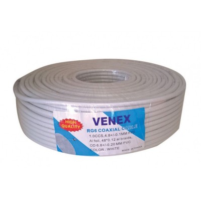 KΑΛΩΔΙΟ ΚΕΡΑΙΑΣ RG6 VENEX 100m (KA6)